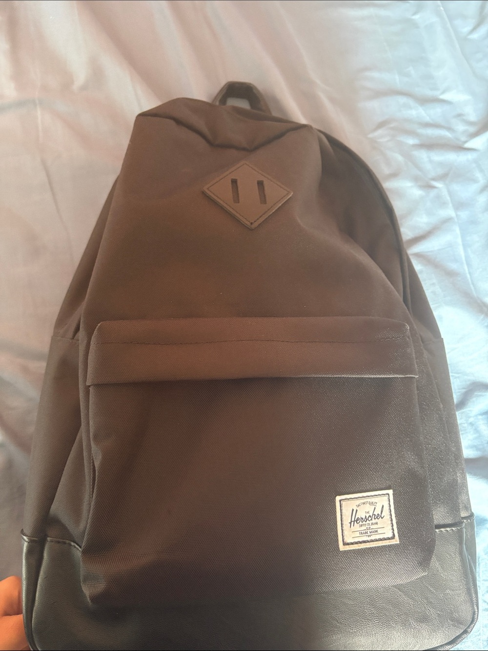 Herschel Supply Company Brown Classic Backpack with Leather-Look Base